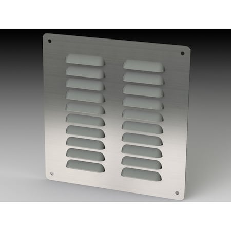 Saginaw Control & Engineering Louver Stand Kit, 7.88 in. H x 7-1/2 in. W x 0.43 in. L, 304 Stainless Steel SCE-AVK66SS